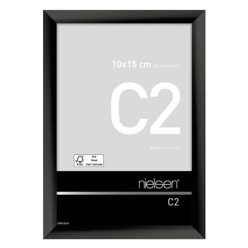 Nielsen Cadre en aluminium Classic 50x50 cm - argent mat - verre
